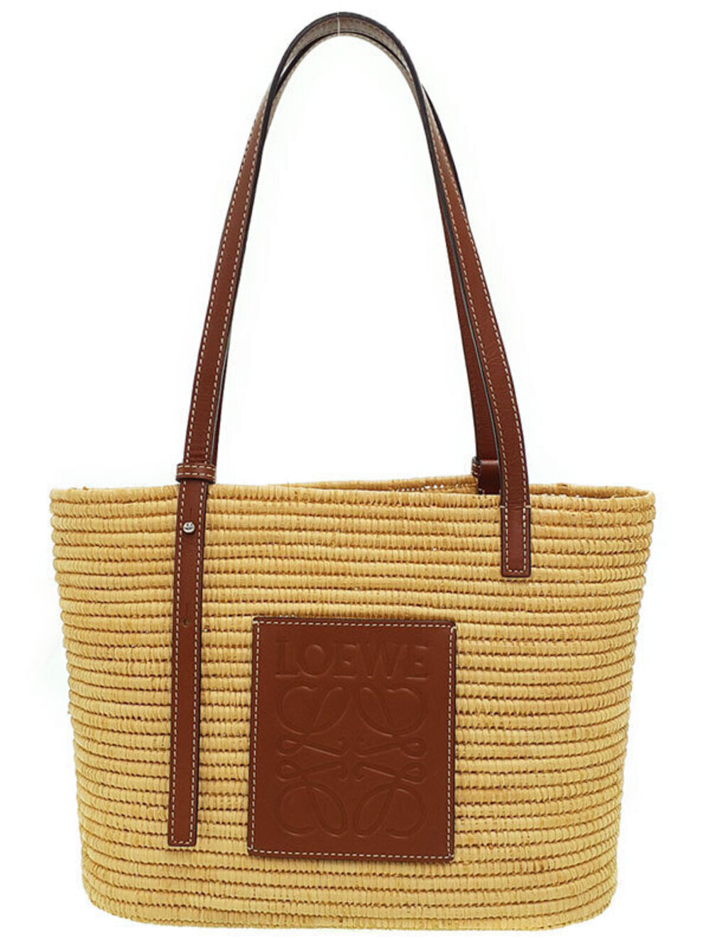 Loewe Square Basket Bag Tote Brown